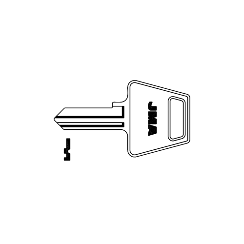 AK6BOX AM7 A1045 American Key Blank Nickel Plated