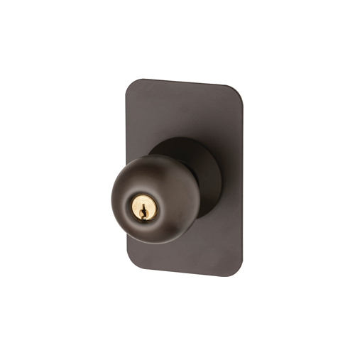 Classroom Knob Trim for 22 Series Exits, Key in Knob, 695/SP313 Powder-Coated Dark Bronze