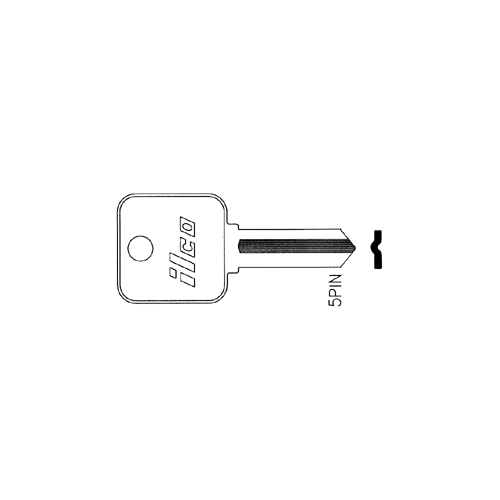 Metal-Rousseau Key Blank 5-Pin - pack of 10