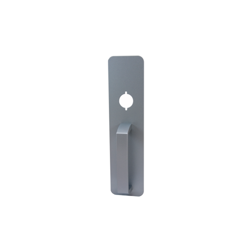 Nightlatch Pull Plate Trim (3" x 12"), Less Rim Cylinder, 689/SP28 Powder-Coated Aluminum