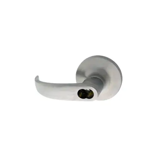 Exit Trim - 7100/6100 Series Nightlatch, Key in Lever x Rose, Pacific Beach,6 Pin LFIC-Yale Large Format IC Prep, Less Core, Grade 1, Satin Chrome 626/US26D