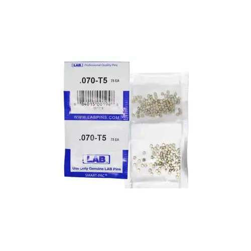 .070 Top Pin, Color-Coded, Brass Alloy, .115 Diameter, Crown .005 Universal, Smart Pack 150 Pins