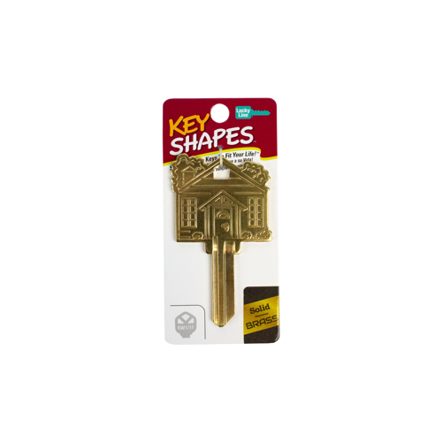 Lucky Line Products B405K Key Shapes Home Brass KW1