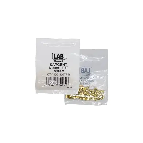 LAB SECURITY SAR13-0057 Sargent #8 Master Pin, Size .160, Polybag 100 Pins