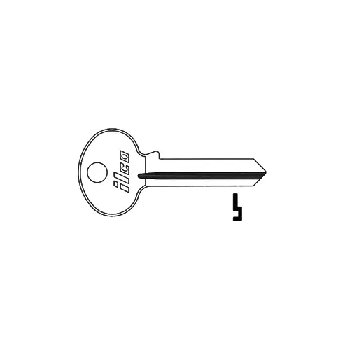 KEY BLANK NP NICKEL PLATED