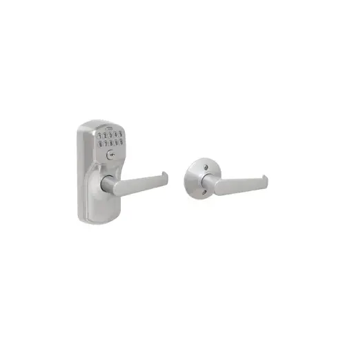 Keypad Entry Auto Lock Plymouth/Elan, Triple Option Adjustable Backset, Satin Chrome 626