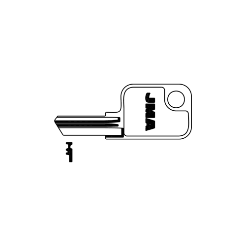 JMA HAW1-NP HAW1 HK1 1597 Haworth Key Blank Nickel Plated