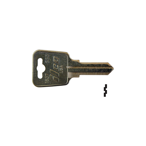 KEY BLANK NP KEYBLANK NICKEL PLATED