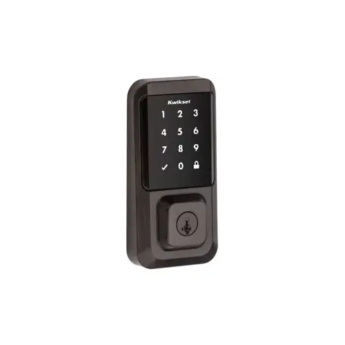 Kwikset 939WIFI-TSCR11P-RCALFD SMT Halo Wi-Fi Touchscreen Deadbolt, KW1 SmartKey, UL 20 Minute Fire Rated, Radius Corner Adjustable Latch 2-3/8"-2-3/4" Backset, Venetian Bronze 11P/716