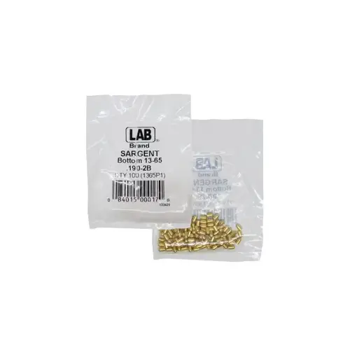 LAB SECURITY SAR13-0065 Sargent #2 Bottom Pin, Size .190, Polybag 100 Pins