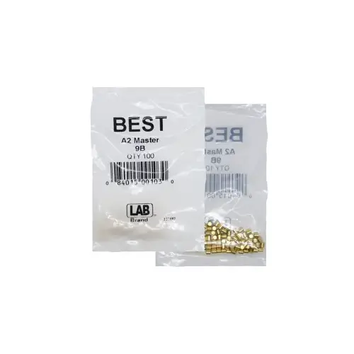 LAB SECURITY BEST-9B-P1 Best A2 Original SFIC 9B Master Pin, Brass, Poly Bagged