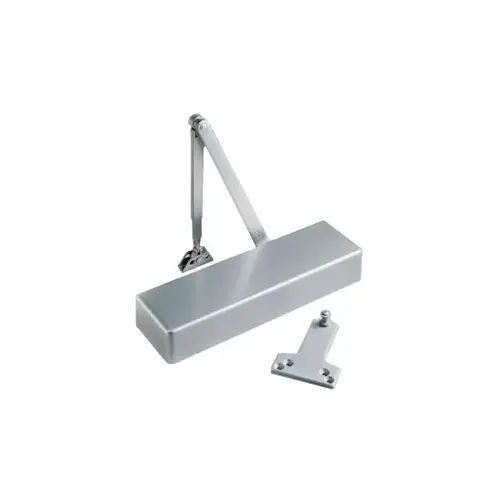 ADA Door Closer Adjustable 1-6, Unitrol Arm with Compression Spring Buffer for Controlled Stops, Non-Hold Open, Parallel Mounting, Aluminum (689)