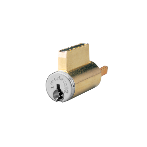 M3 Key-In-Knob Cylinder Schlage, Lazy Motion Tailpiece, DJ Keyway, 6-Pin, Sub-Assembled, Less Slider, Satin Chrome 26