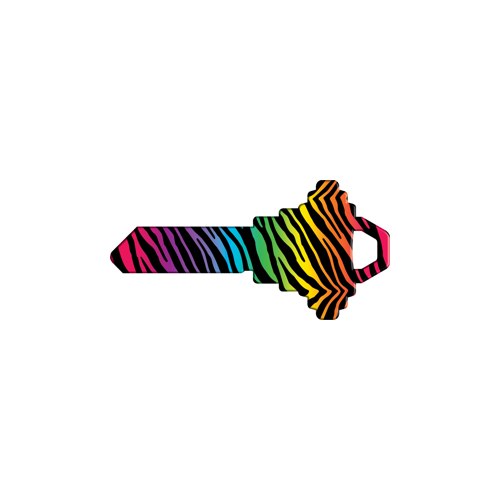 Happy Keys Rainbow Zebra