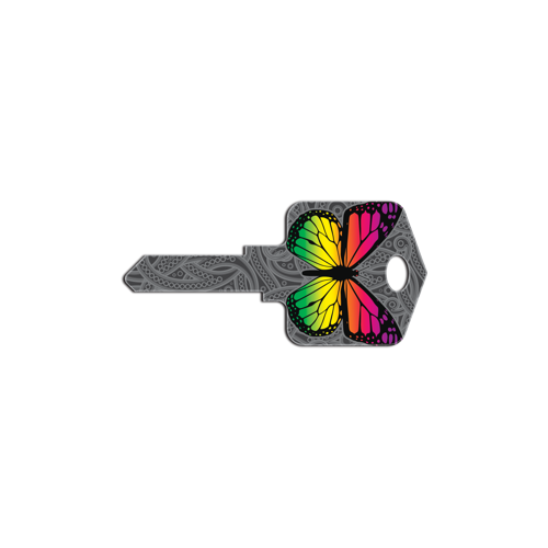 Kool Keys Rainbow Butterfly - pack of 5