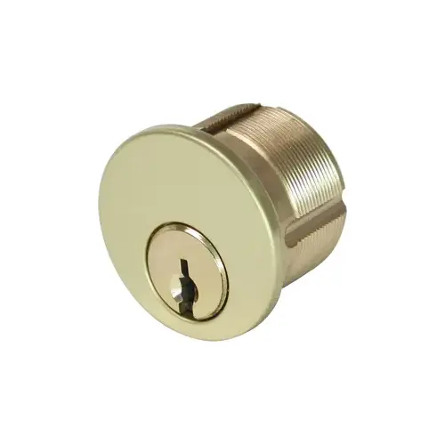 Mortise Cylinder 1-1/8" 6-Pin Sala Adams Rite/Yale Cam Polished Brass