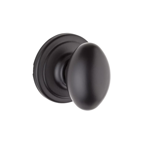 Laurel Passage Knob, 6-Way Adjustable Latch 2-3/8"-2-3/4" Backset, Grade 2, Matte Black 514