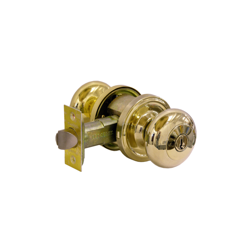 Storeroom Impresa Knob Adjustable Latch US3 Grade 2 WK1-KA3 Bright Brass