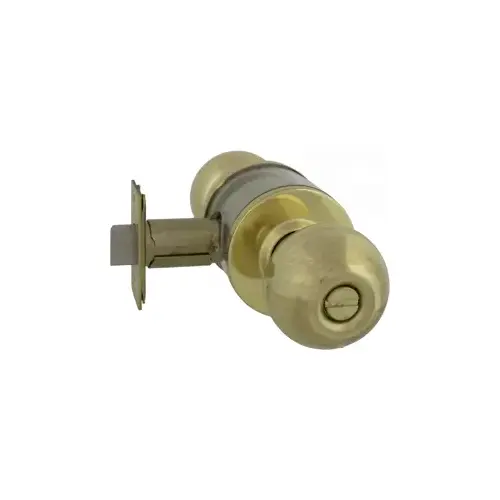 Privacy Ball Knob, 2-3/8" Backset Grade 2, , Bright Brass US3/605