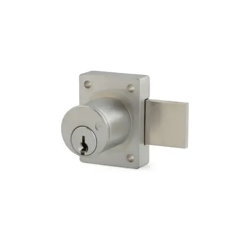 1-1/8" Door Deadbolt Lock, Schlage C Keyway, Keyed Different, 1-1/8" Barrel Diameter, Grade 1, Satin Chrome US26D/626