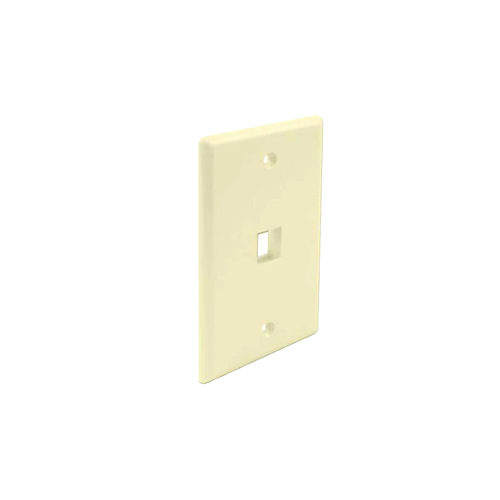 Wavenet FP01PIV-25PK Faceplate 1 Keystone (25-Pack) - Ivory