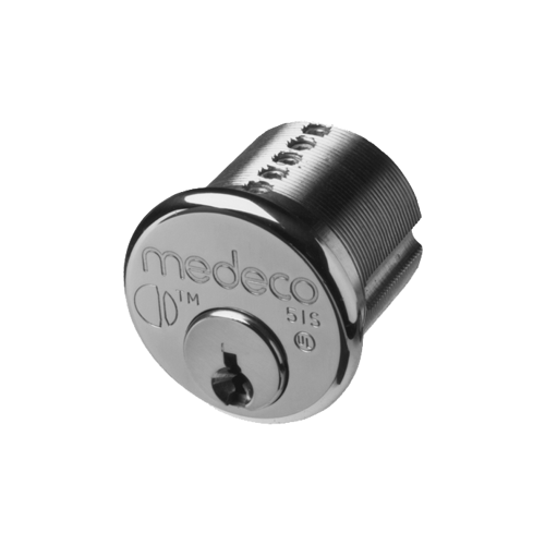 Medeco Security Locks 100200-W-24-G3S Biaxial Mortise Cylinder 1-1/8", 6-Pin, G3 Keyway, Sub-Assembled, Standard Yale Cam, Dark Bronze/Clear Coat 24