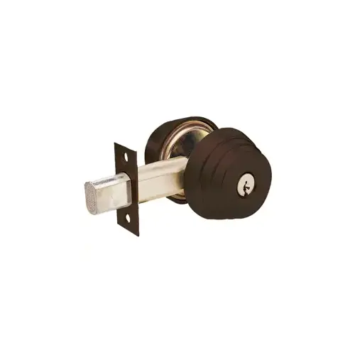 Deadbolt Single Cylinder, Schlage C Keyway, 2-3/4" Backset, Grade 2, Oil Rubbed Bronze US10B/613