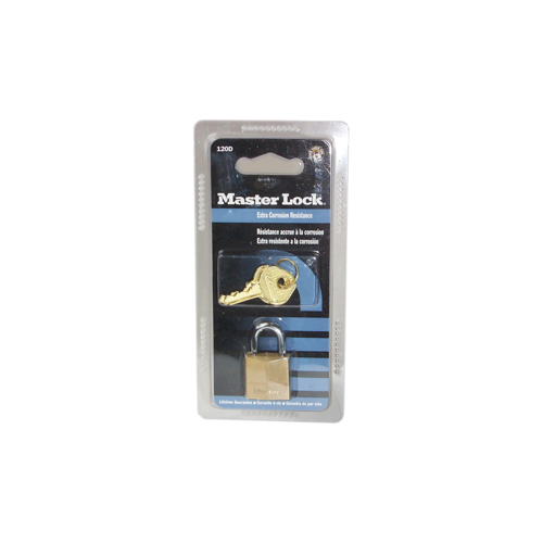 Carded Padlock Solid Brass 3/4"