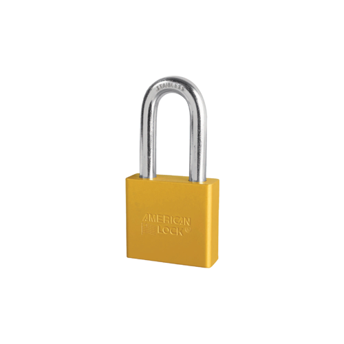 Padlock 2" Shackle Aluminum Yellow