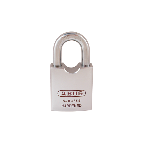 Abus Lock Company 83/55-300-OB Chrome Plated Steel Rock Padlock 2-1/8" - Schlage C Keyway 0-Bitted, Shackle - 7/16" Diameter and 1-7/16" Vertical Clearance, Boxed