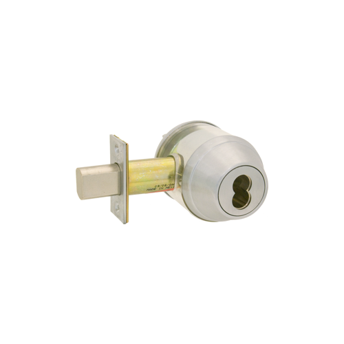 SFIC Prep, Deadbolt Single Cylinder, Small Format IC Less Core, Grade 1, Satin Chrome 626, US26D