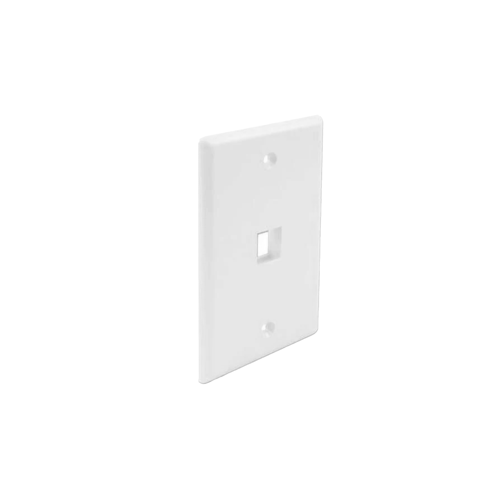 Wavenet FP01PWH-25PK Faceplate 1 Keystone (25-Pack) - White