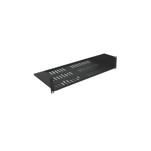 1U 14" Vented Bottom Rack Shelf