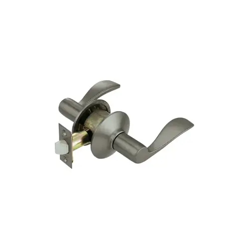 Passage Accent Lever Grade 2, Radius Corner/Drive-In Adjustable Backset, Satin Nickel 620 Antique Pewter