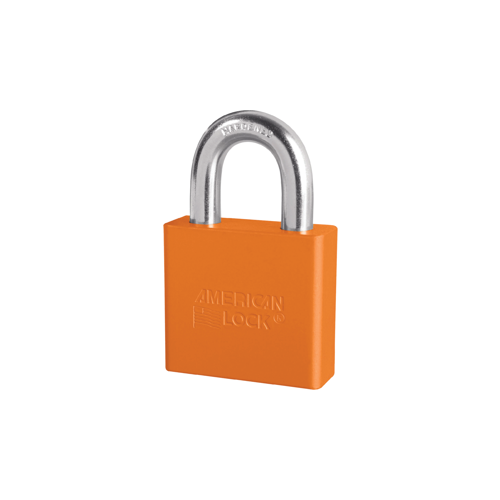 Padlock 1-1/8" Shackle Aluminum Orange