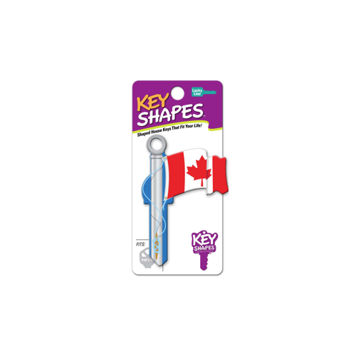 Lucky Line Products B128W-ISO Key Shapes Canadian Flag WR3/5