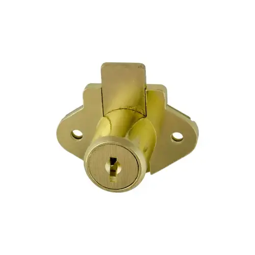 7/8" Disc Drawer Lock US4 Satin Brass