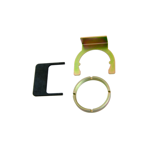 Mortise Cylinder Kit for Cylinder Dogging, Includes Anti-Rotation Ring, Locking Nut, Locking Nut Tool