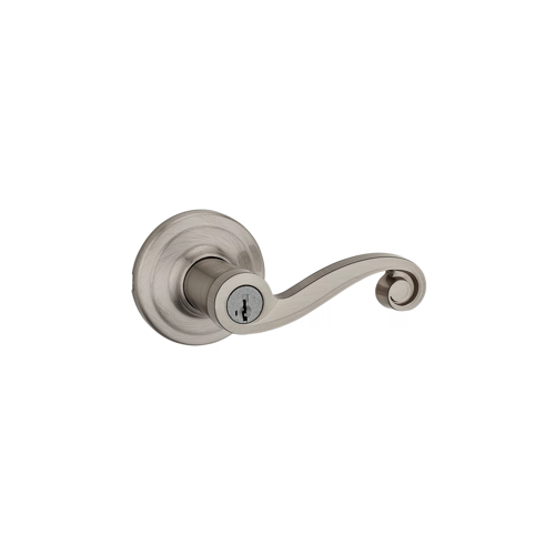 Lido Entry Lever, KW1 SmartKey, Keyed Alike 3, 6-Way Adjustable Latch 2-3/8"-2-3/4" Backset, Grade 2, Satin Nickel US15