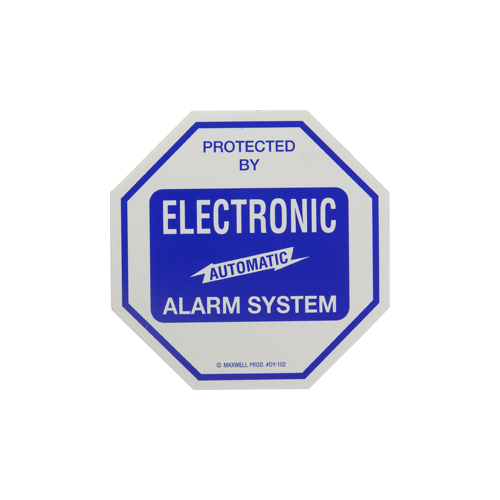Decal 4 x 4" Alarm SYS