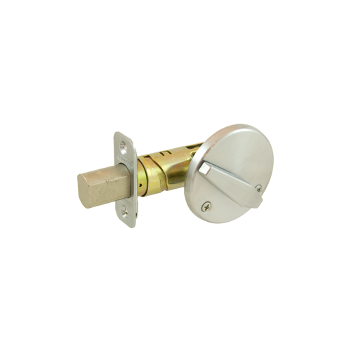 Grade 2 Turn Only Deadbolt with 12287 Latch and 10094 Strike Satin Chrome Finish