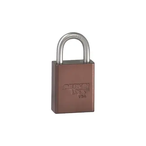 Safety Padlock 1" Shackle, Keyed Alike Brown