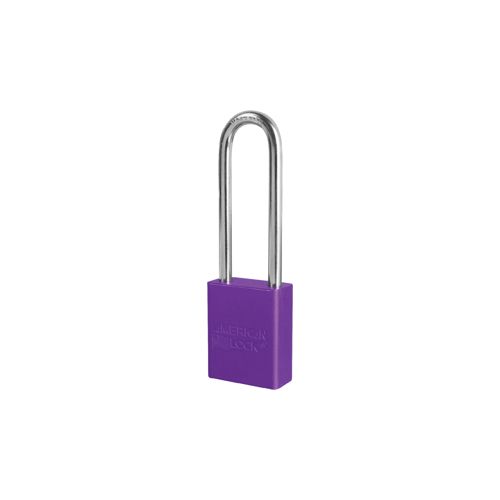 Safety Padlock 3" Shackle Purple Keyed Different