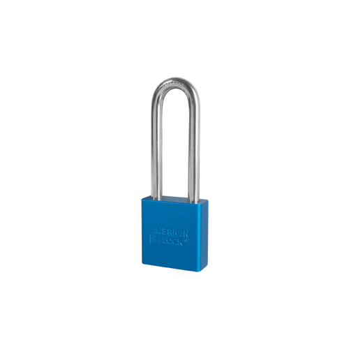 Padlock 3" Shackle Aluminum Blue