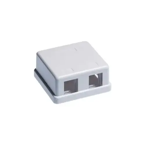 Wavenet SMB-2WH Surface Mount Boxes 2 Keystone - White