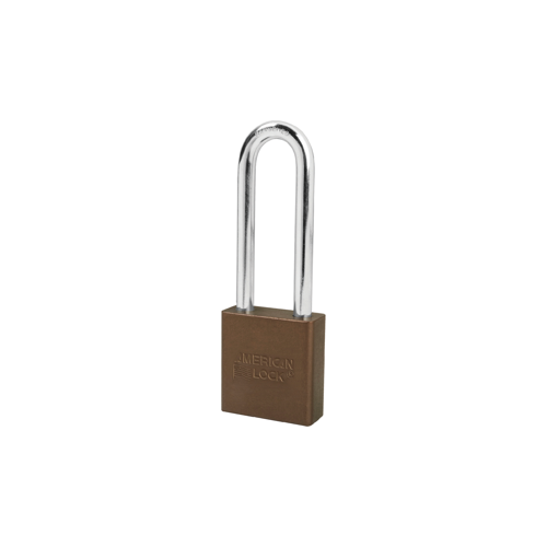 Padlock 3" Shackle Aluminum Brown