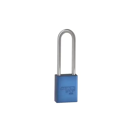 Safety Padlock 3" Shackle Blue Keyed Different