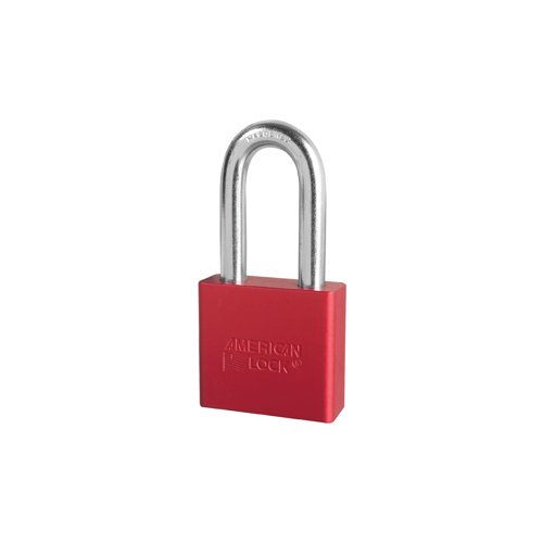 Padlock 2" Shackle Aluminum Red