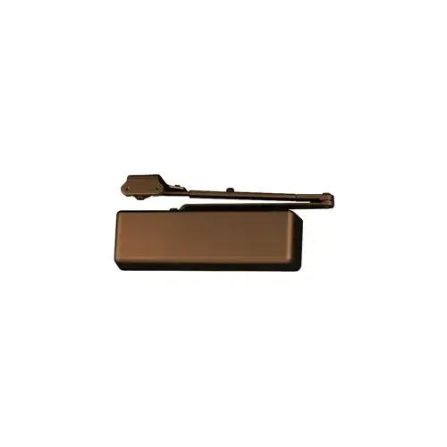 LCN 4040XP-RW/PA-DKBZ XP Heavy Duty Closer, Cast Iron Surface Mount, Regular Arm with Parallel Shoe, Adjustable Spring Size 1-6, Grade 1, TB/SRT Screw Pack, Plastic Cover, 695 Dark Bronze Powder Coat