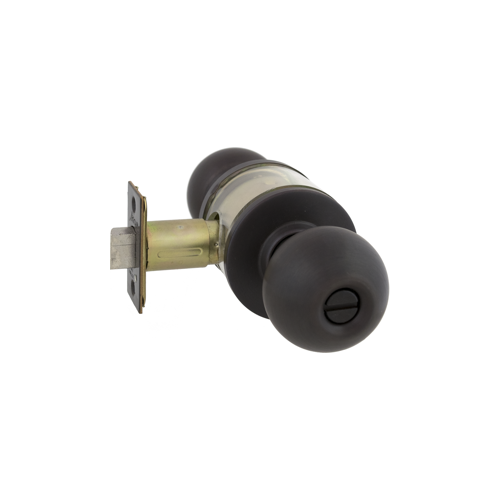 Arrow Lock RK02BD10B-2 3/4 BS Privacy Ball Knob, 2-3/4" Backset, Grade 2, Oil Rubbed Bronze US10B/613